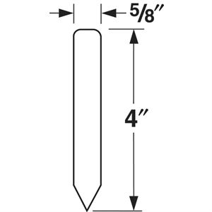 Picture of 5/8" x 4" WHITE VINYL POT STAKE
